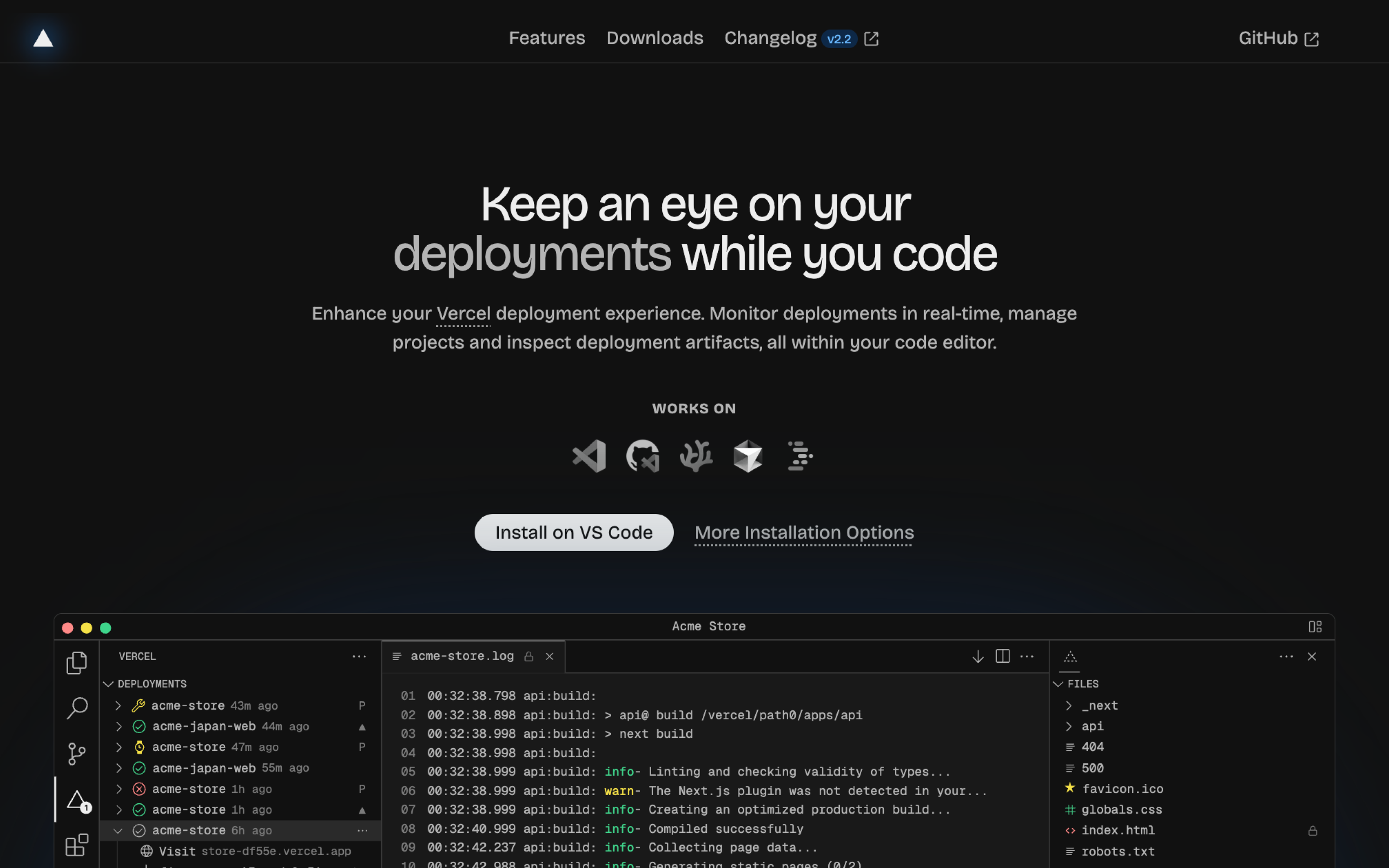 vscode-vercel-website